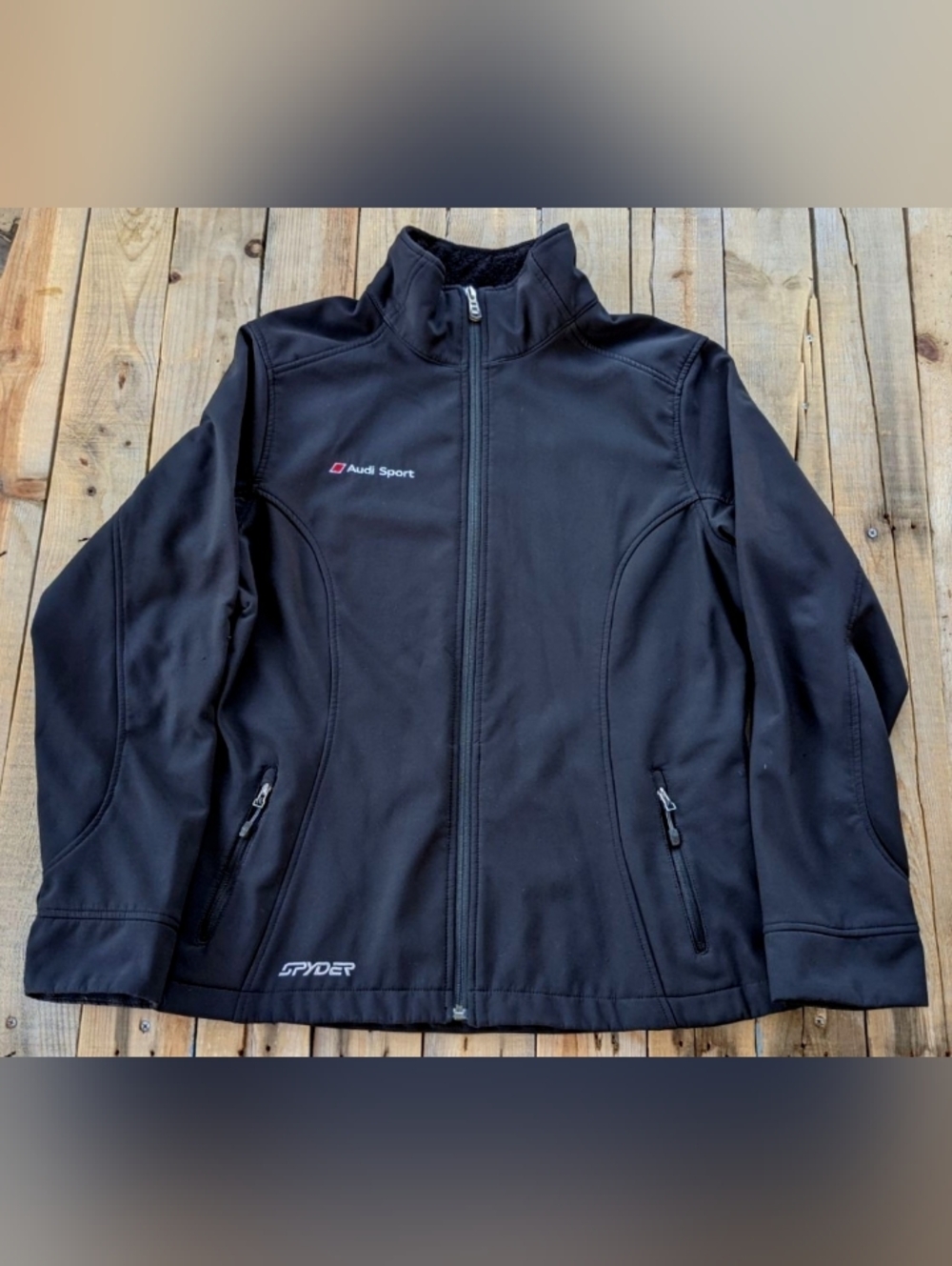 2000's Audi sport Spyder jackets  women's size XL  measurements 21 inches x 26